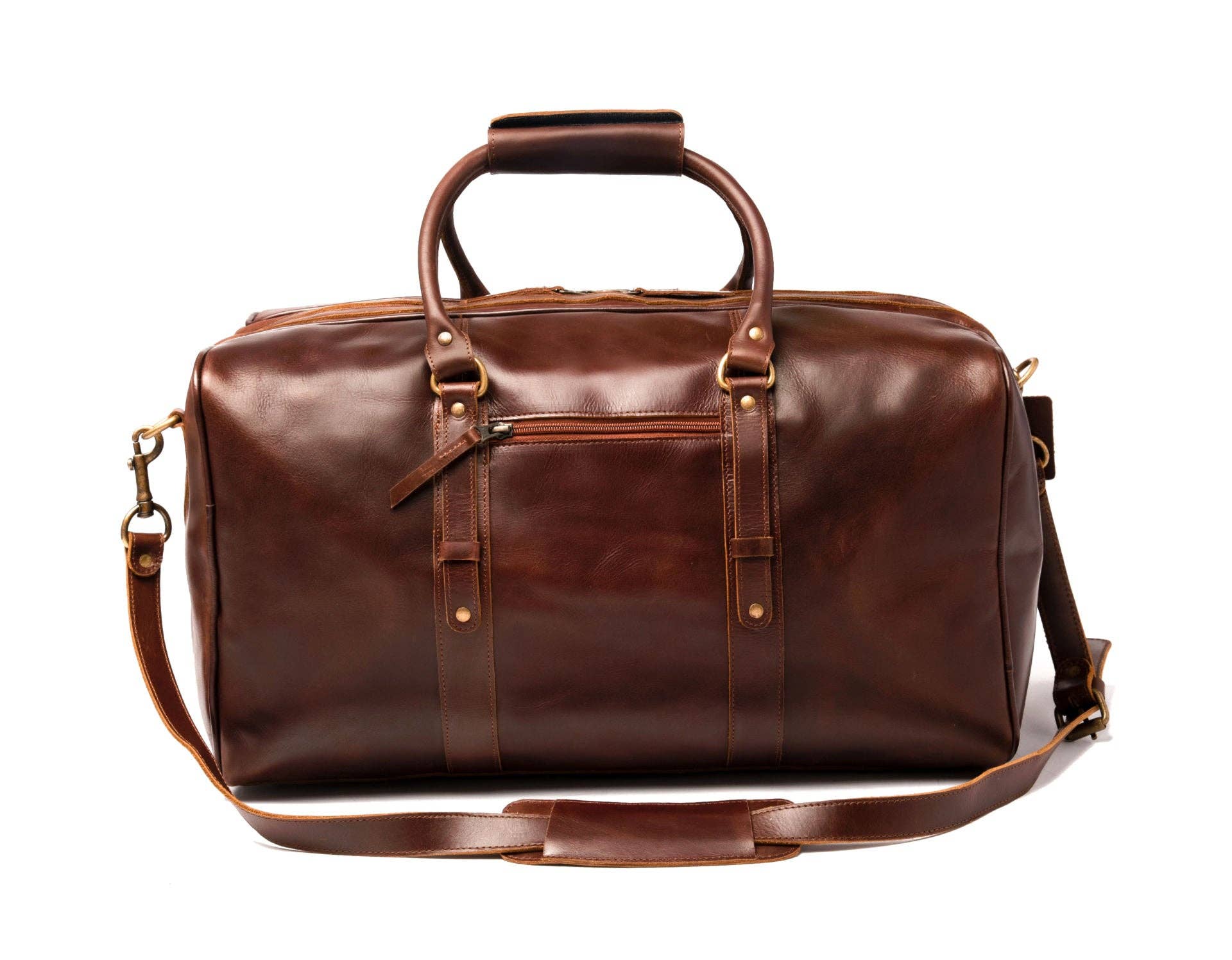Hides - Wholesale Weekender Bag - Men's - Big Mouth 40L Leather Duffle - Airline Friendly Travel Bag1