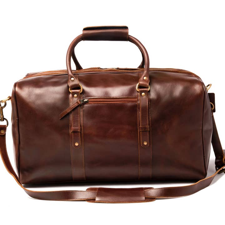 Hides - Wholesale Weekender Bag - Men's - Big Mouth 40L Leather Duffle - Airline Friendly Travel Bag1