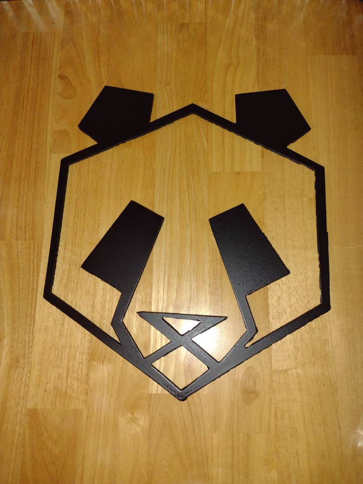 15" panda hoved (sort) (metal) for engroshandel hos Manees Metalwork & Design