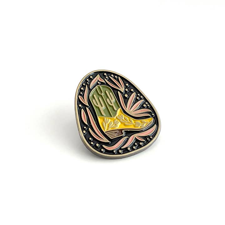 Paper Parasol Press - Wholesale Lapel Pin/Button - Baja Boot Enamel Pin