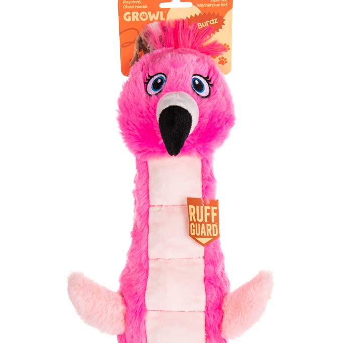 Growl Belly Burdz Fione Flamingon för wholesale av Hofman Animal Care