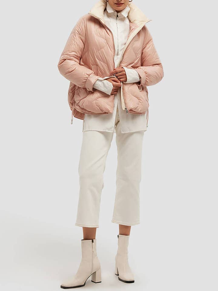 Kohen Two Tone Puffer Jacket for wholesale by NAP