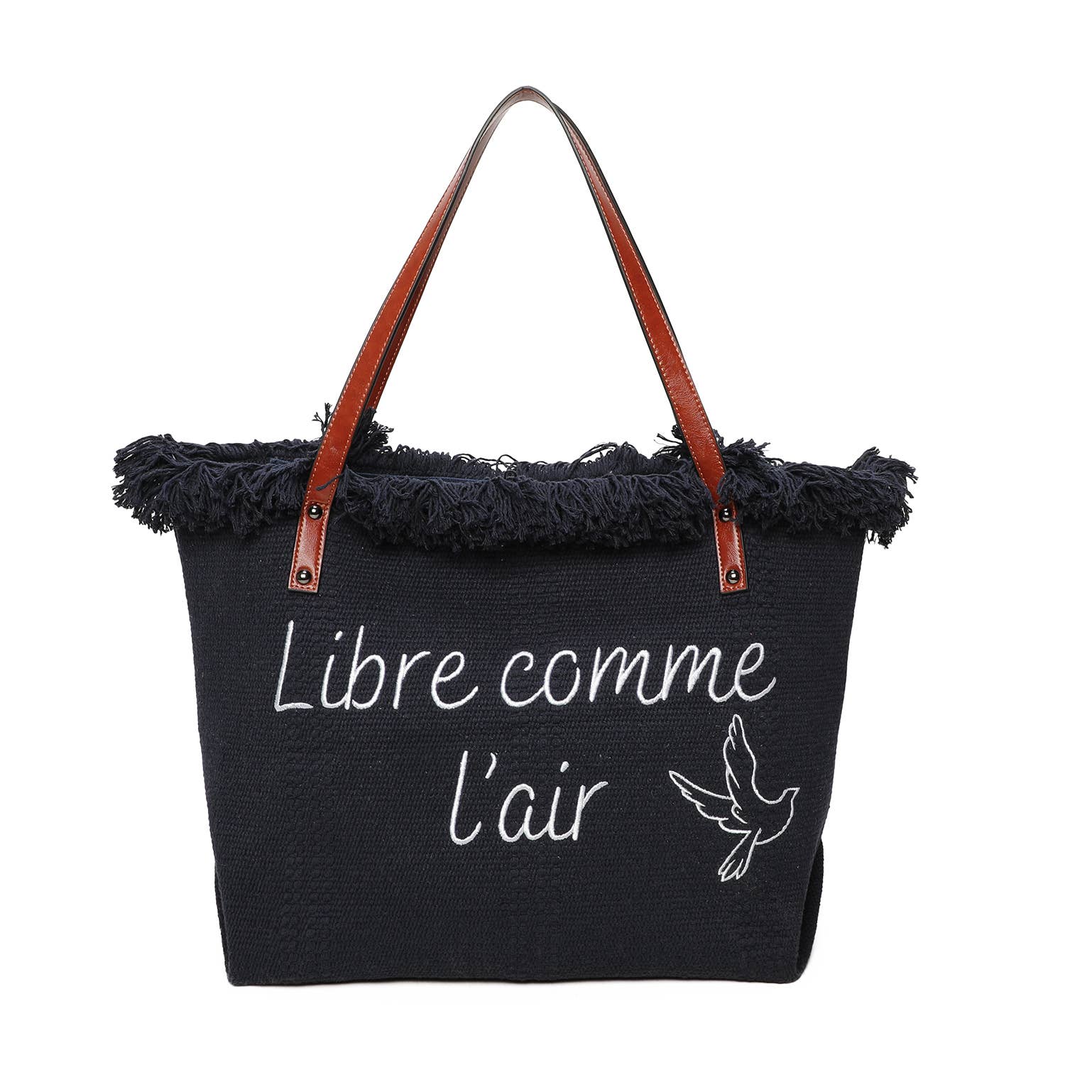 INES DELAURE – wholesale Tote bag – Women's – Zipped tote bag "Free as a bird"4