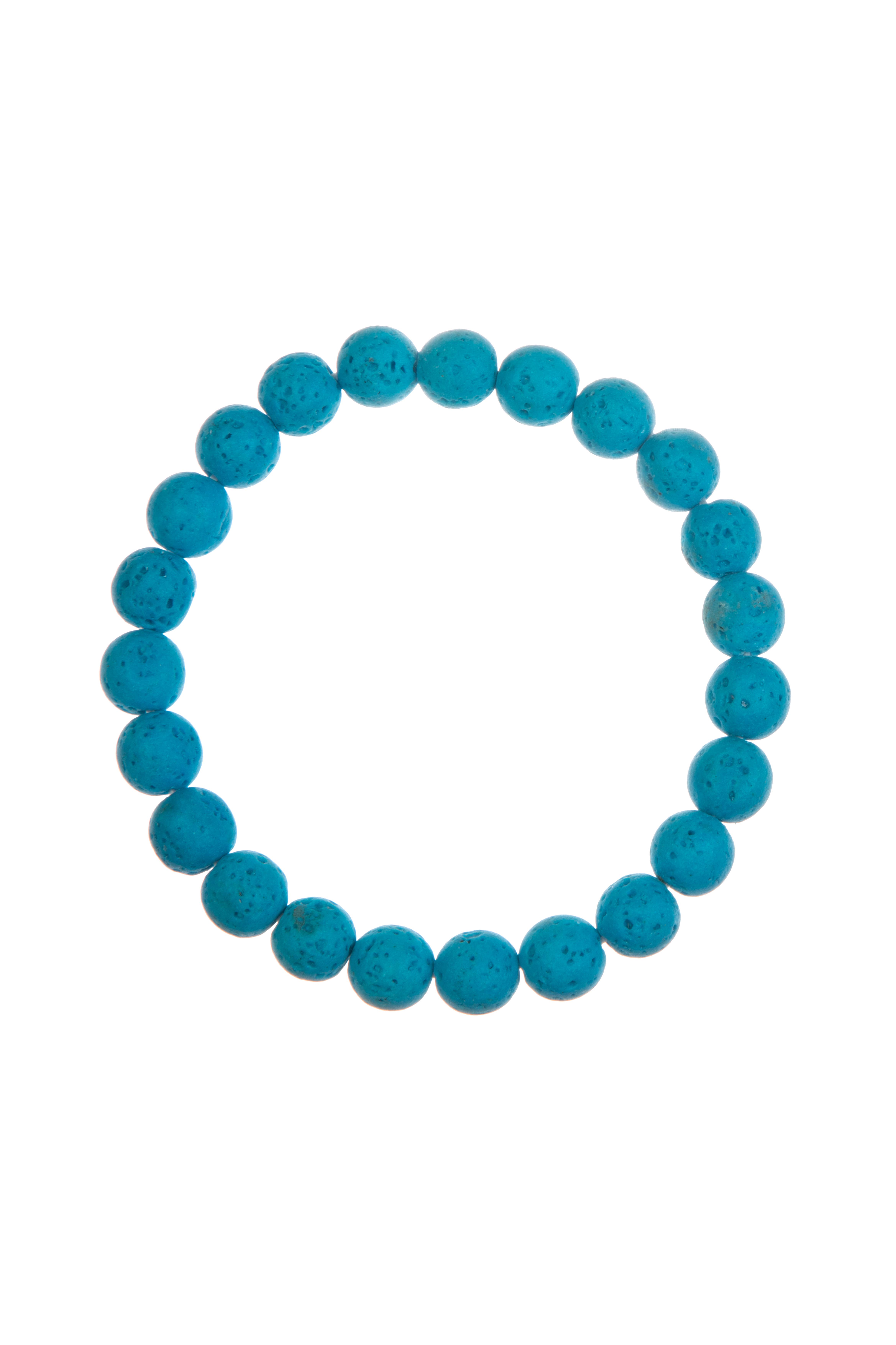 Ole - Wholesale Beaded Bracelet - Lava Stone Bead Bracelet B4044 - 8MM0