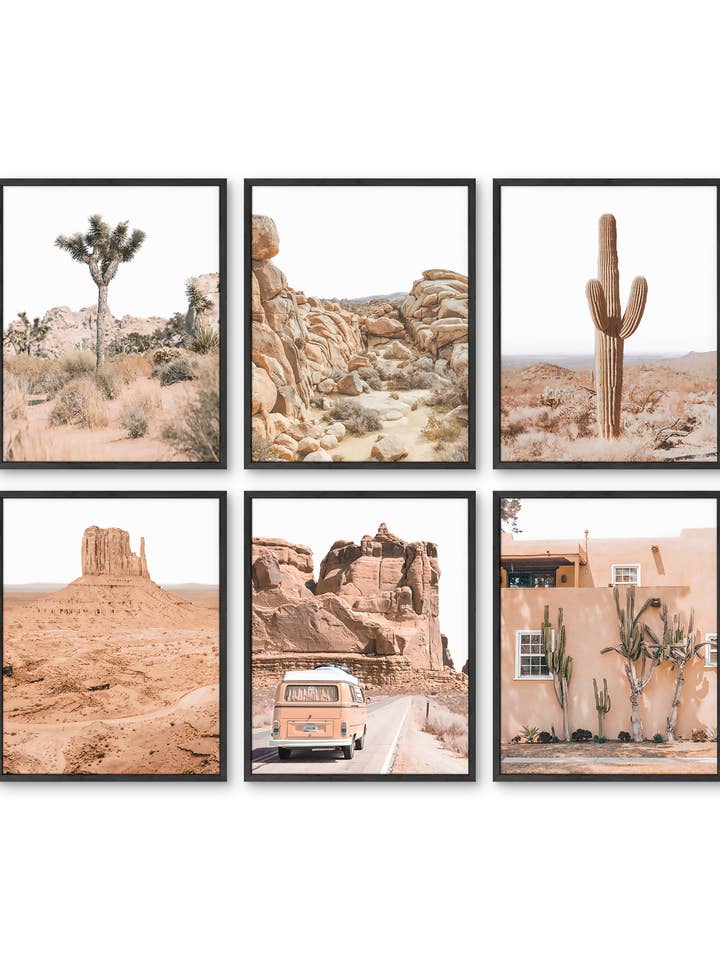 Southwestern Desert Wall Art Set for wholesale by Haus and Hues