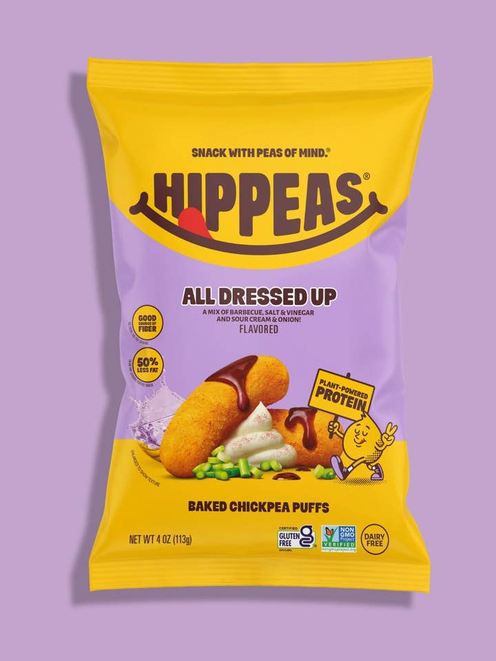 All Dressed Up Chickpea Puffs for wholesale by Hippeas