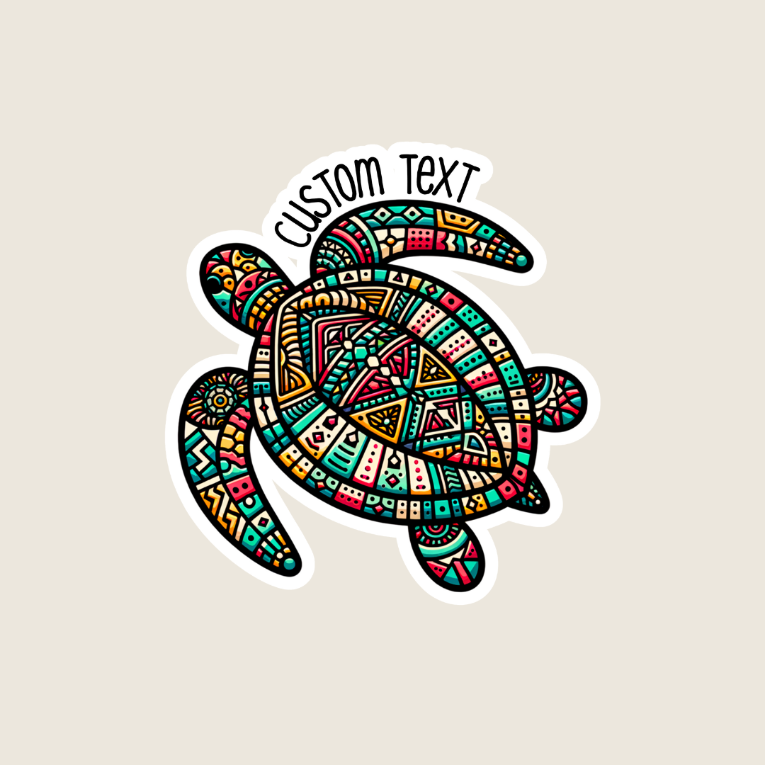 Shoreline Summit - Vendita all'ingrosso Adesivo - Tartaruga Marina Retrò1