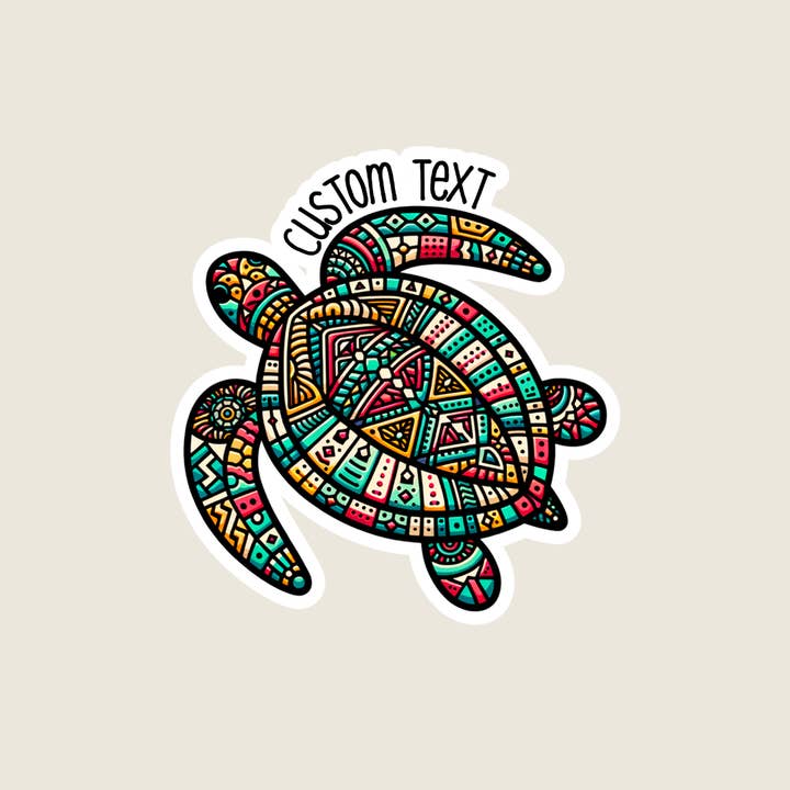 Shoreline Summit - Vendita all'ingrosso Adesivo - Tartaruga Marina Retrò1
