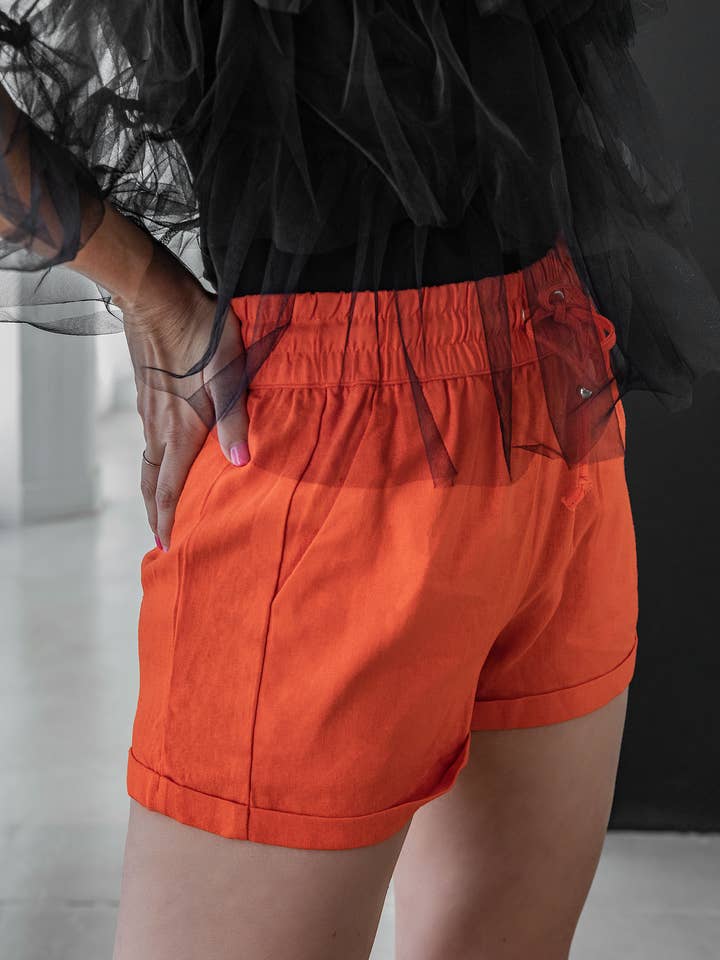 Pantalón corto Callan naranja para venta al por mayor de KAYAN.L