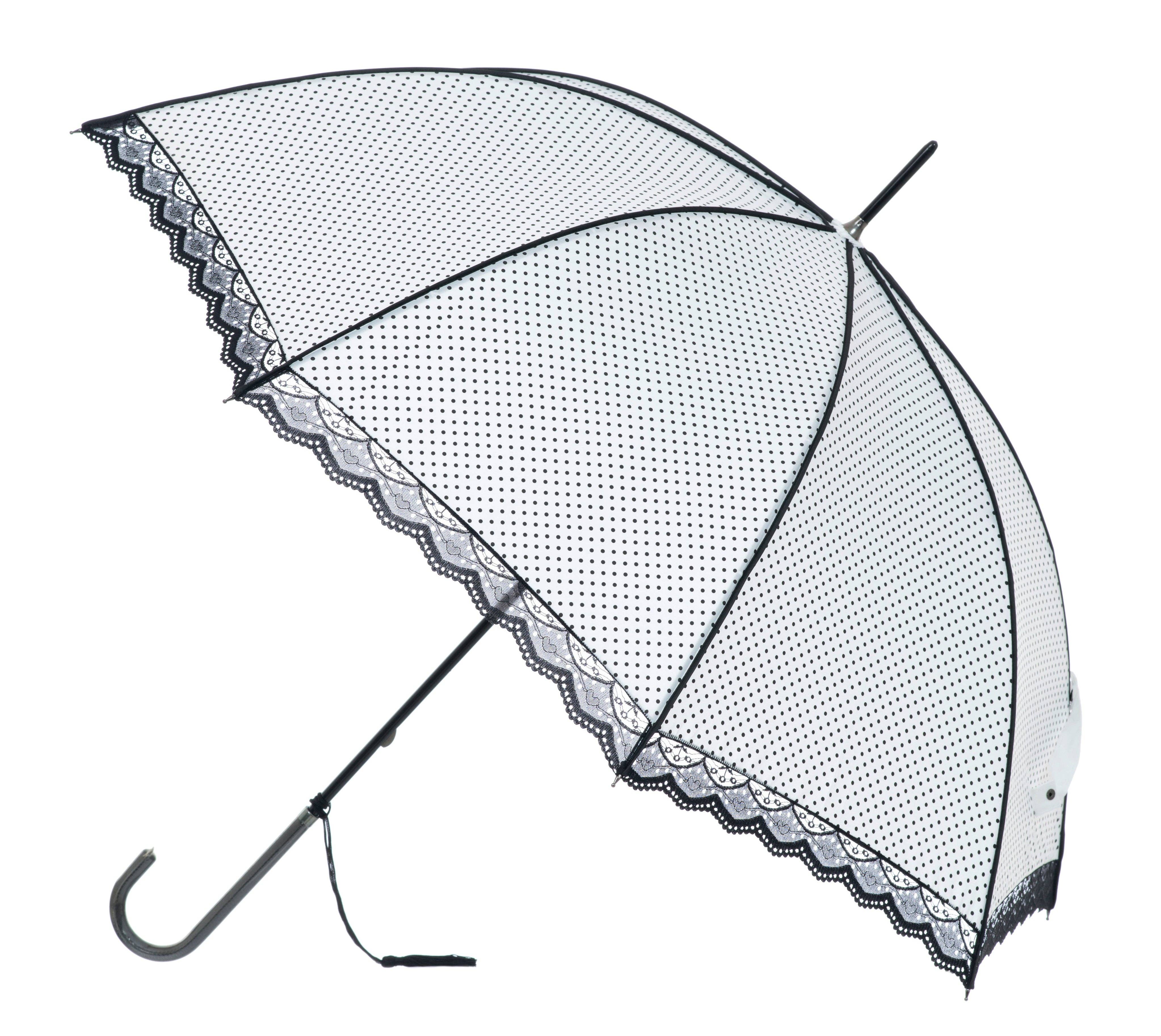 Soake - Wholesale Umbrella – Women's - Boutique Classic with Lace White/Black Piped Umbrella