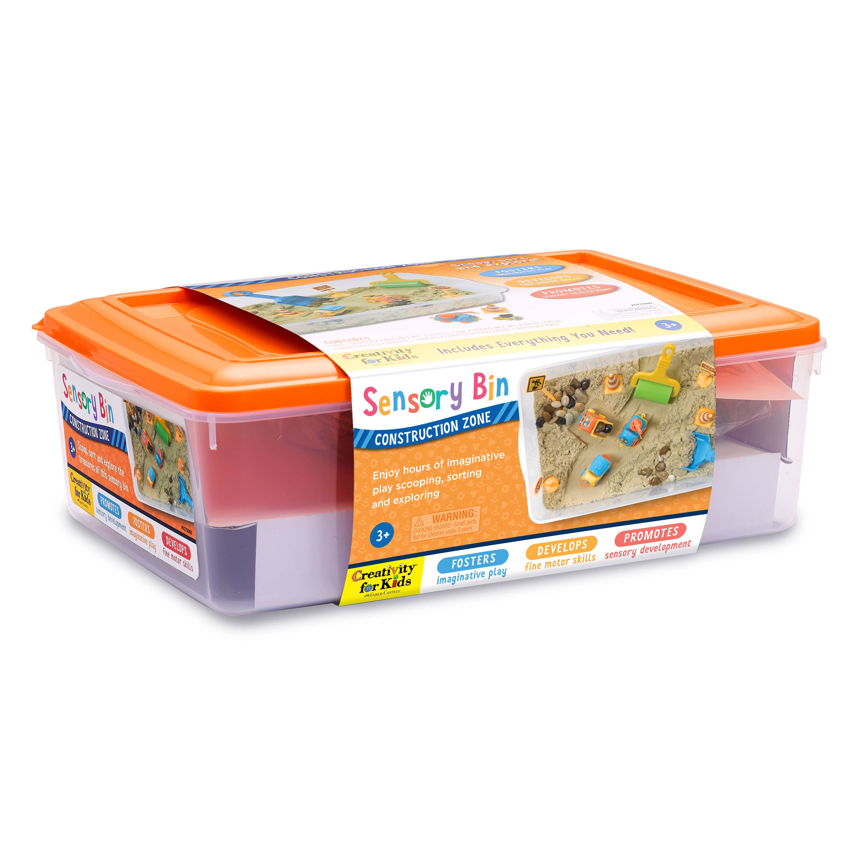Faber-Castell / Creativity for Kids - Wholesale Toy Set - Kids - Sensory Bin Construction Zone Activity Bin for Kids7