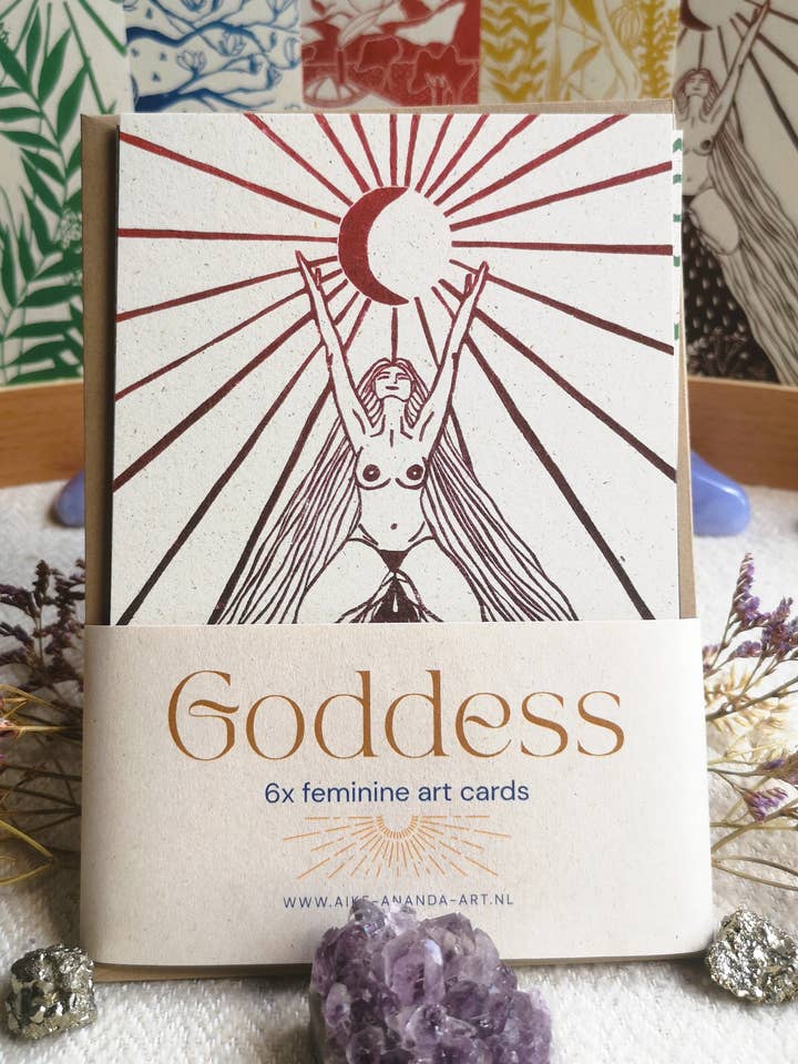 Godinnenkaartenset voor wholesale door Aike Ananda Art