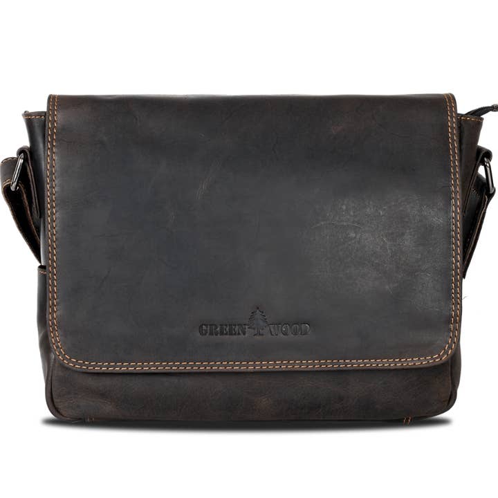 Greenwood Leather - Wholesale Messenger Bag - Unisex - Smart Messenger Steven Mini 11"-GW113