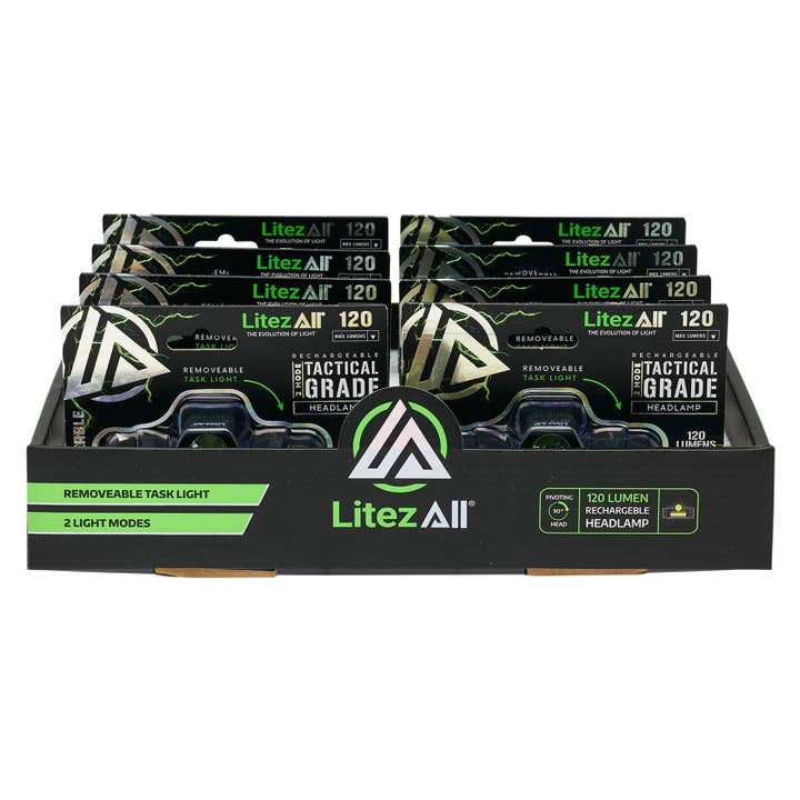 LitezAll - Wholesale Flashlight - LitezAll Rechargeable Dual Mode Headlamp10