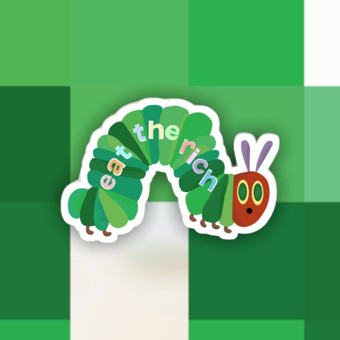 Ace the Pitmatian Co - Wholesale Sticker - Eat the Rich Sticker2