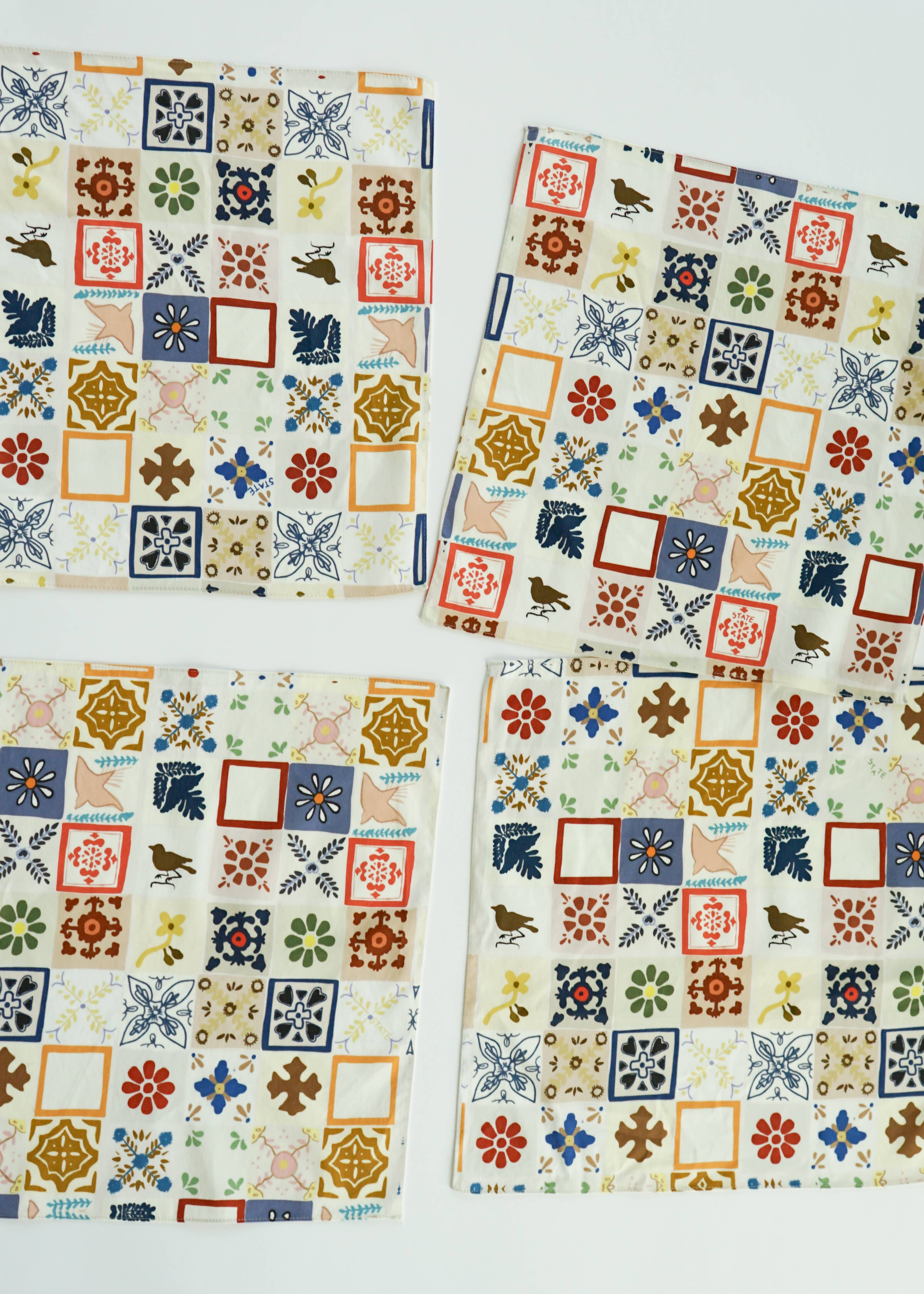 STATE The Label - Vente Serviettes de table en tissu - ENSEMBLE DE SERVIETTES EN CARRELAGE3