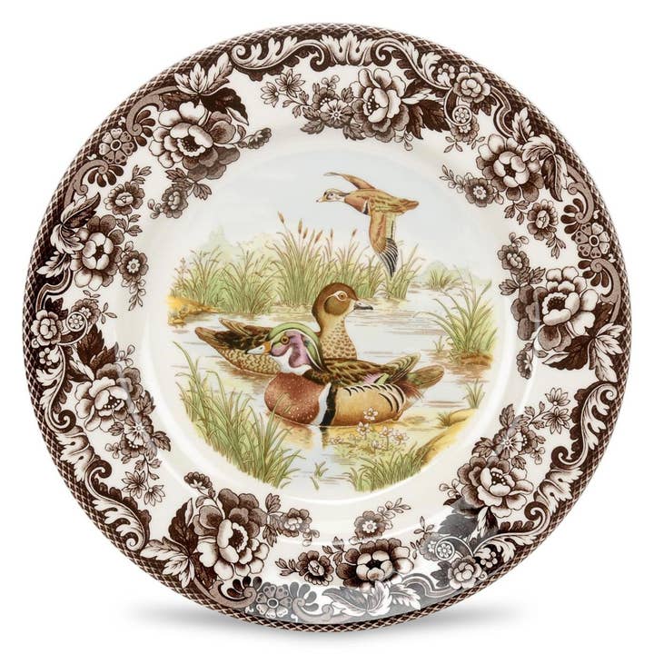 Spode Woodland Salad Plate 8 inch (Wood Duck) for wholesale by Portmeirion, Spode, Pimpernel, Nacthmann, Wrendale Designs