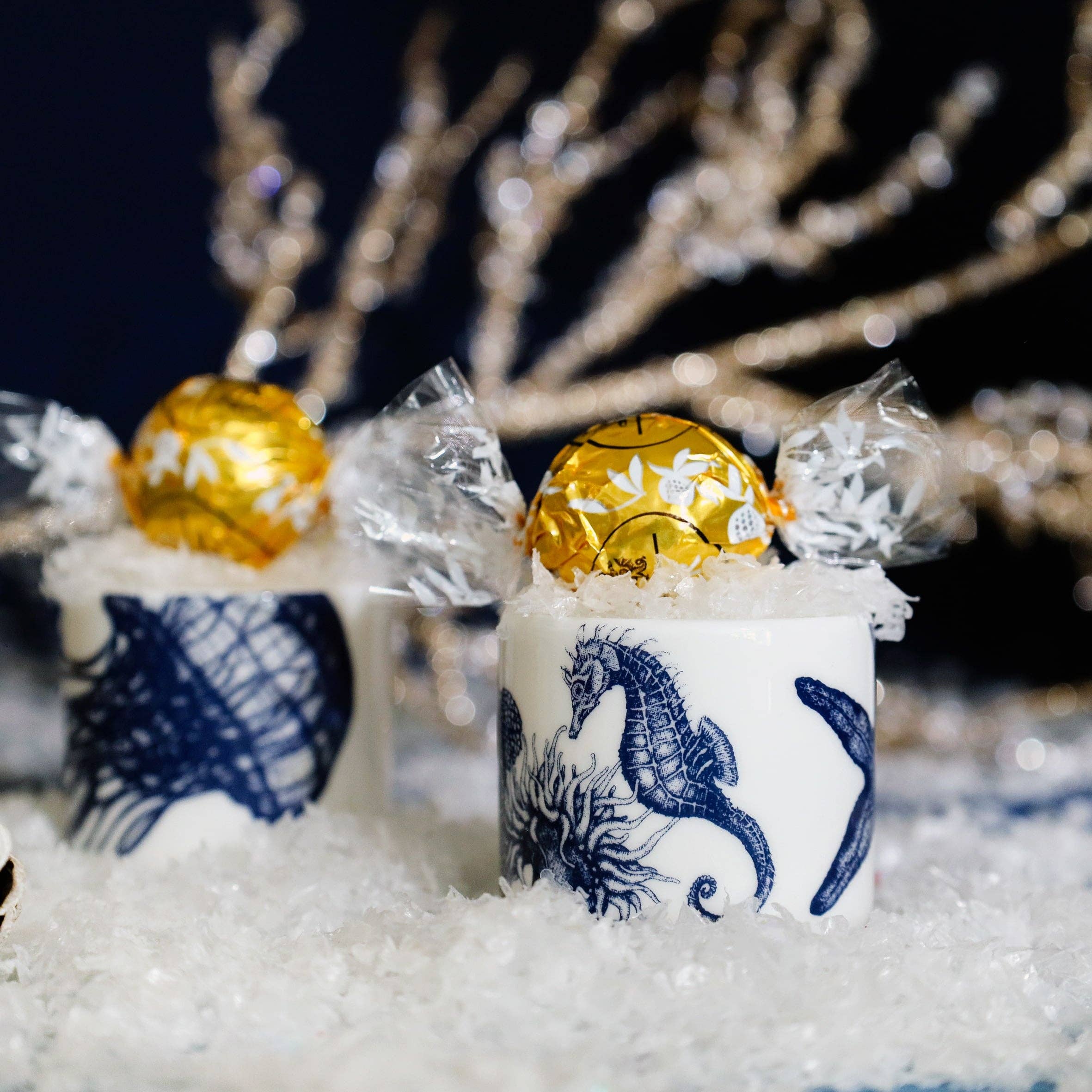 Cream Cornwall - Vendita all'ingrosso Portauovo - Portauovo Bone China Seahorse1