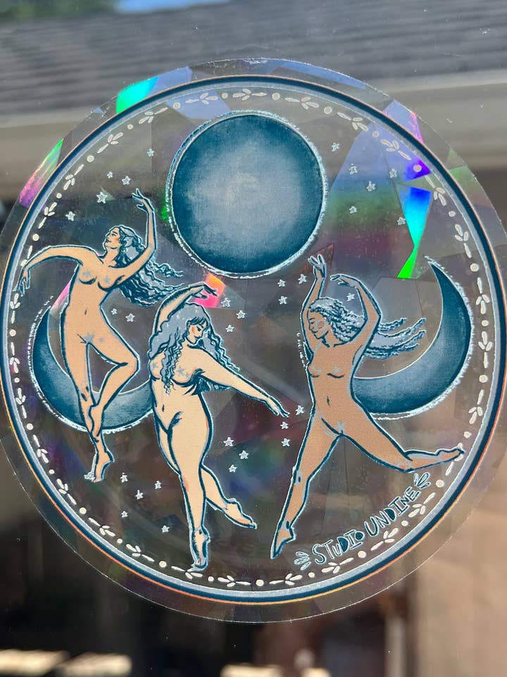 Moon Magic Regenbogen-Aufkleber zum Basteln von Sonnenfängermotiv — Regenbogen-Aufkleber für den Großhandel von Studio Undine