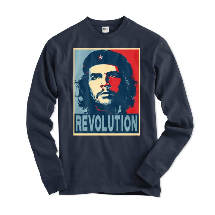 Art-O-Rama Shop – wholesale T-shirts med screentryck – Unisex – Che Guevara Revolution, Hope Style långärmad skjorta4