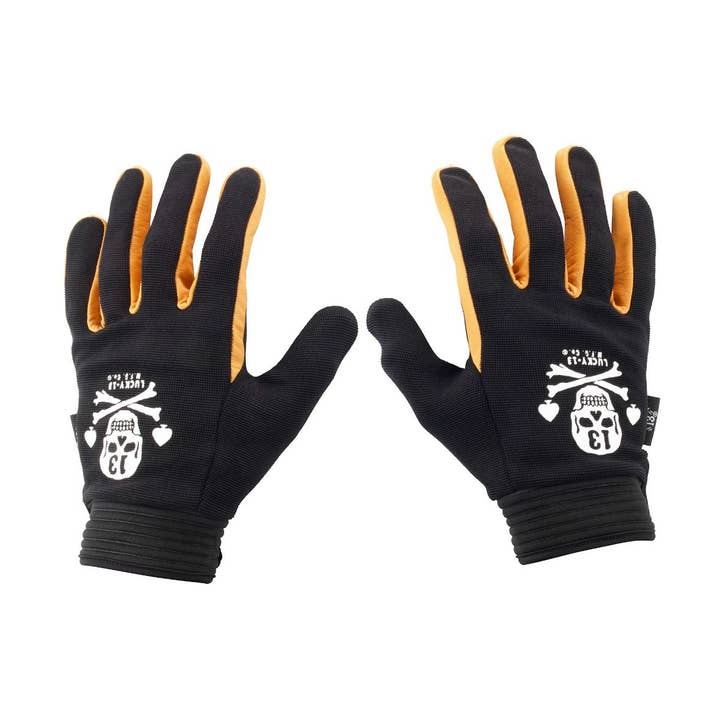 L13 PIRATDÖDSKALLE HANDSKAR - BL/CG för wholesale av Lucky 13