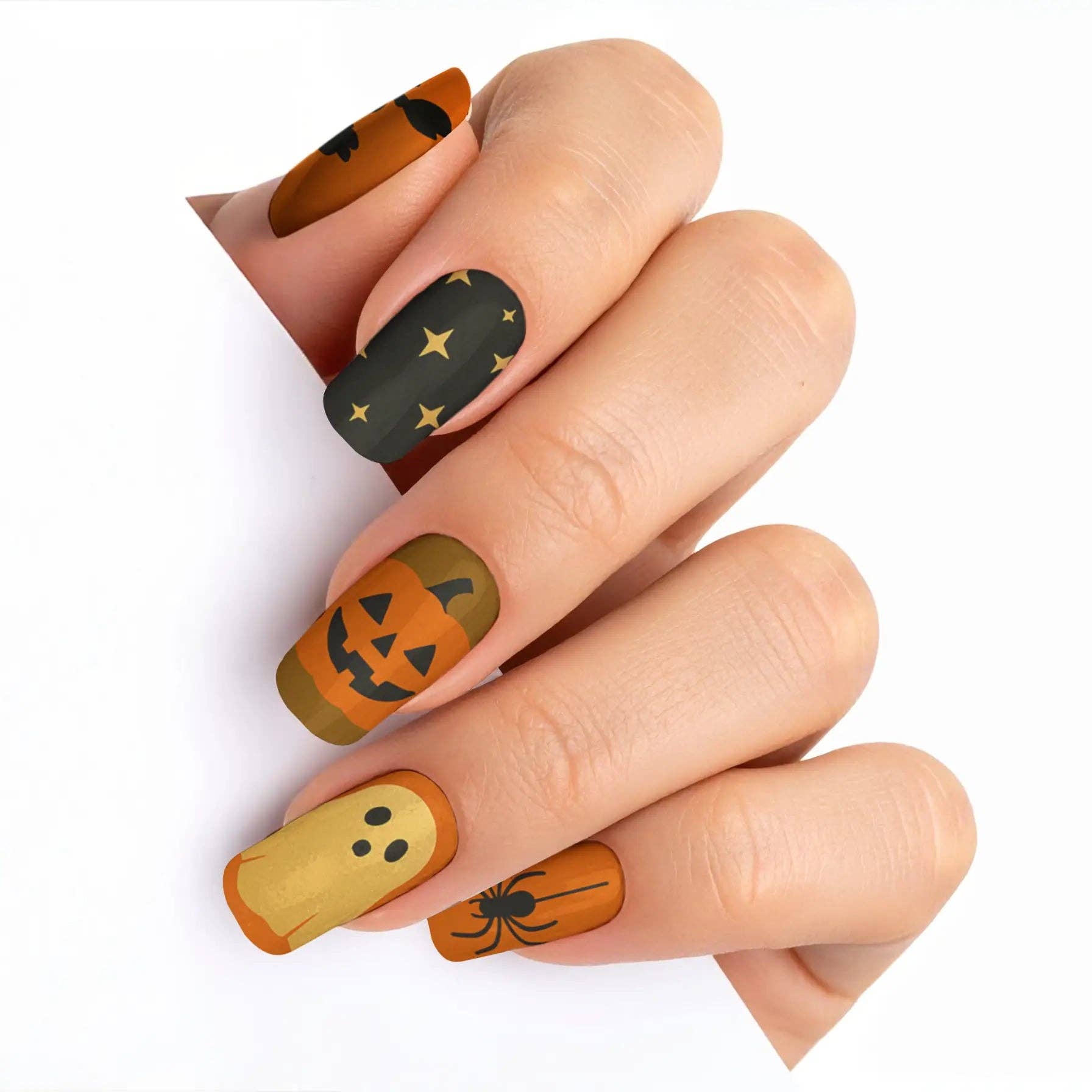 FYNE BODY - Wholesale Press-on/fake nails - Ghoul's Gold Glamour Halloween Press-On Nails77