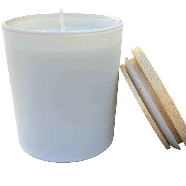 Plunk Soap and Candle Company - Wholesale Jar/filled candle - Soy Candle Private Label Under Your Name Brand 8oz White Ja3