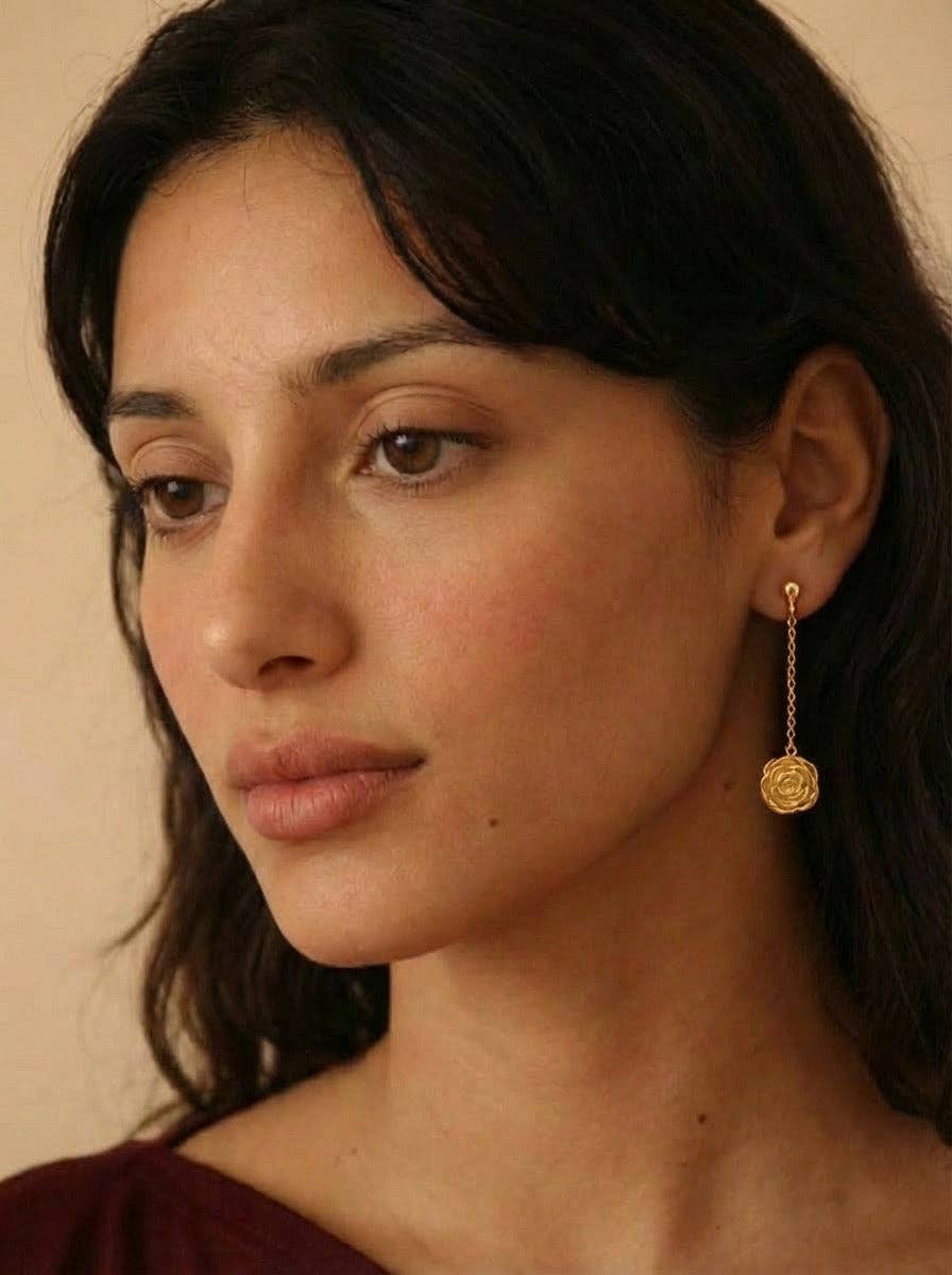 Persea Jewelry - Wholesale Dangle Earrings - Pendientes largos Rosetta3