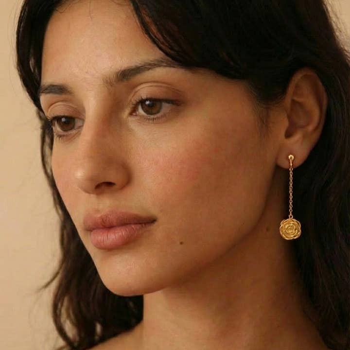 Persea Jewelry - Wholesale Dangle Earrings - Pendientes largos Rosetta3