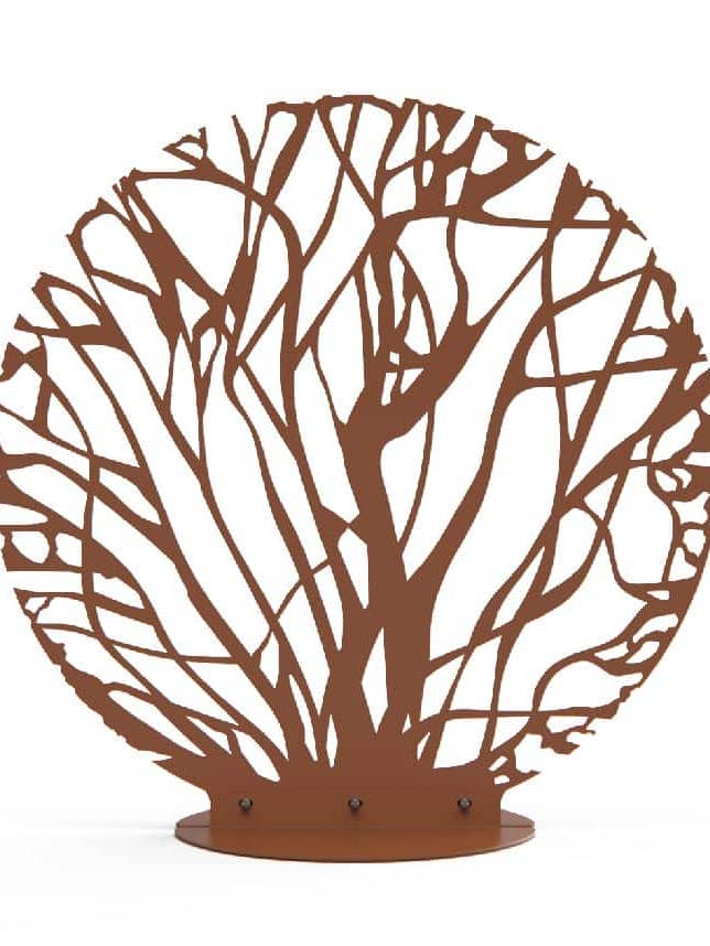 Outdoor sphere sculpture metal, iron, corten finish for wholesale by Je suis art