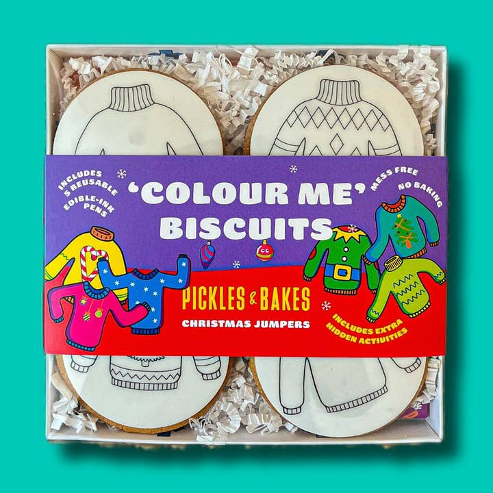 Camisola de Natal 'Colour Me' Biscuits por atacado de Pickles & Bakes