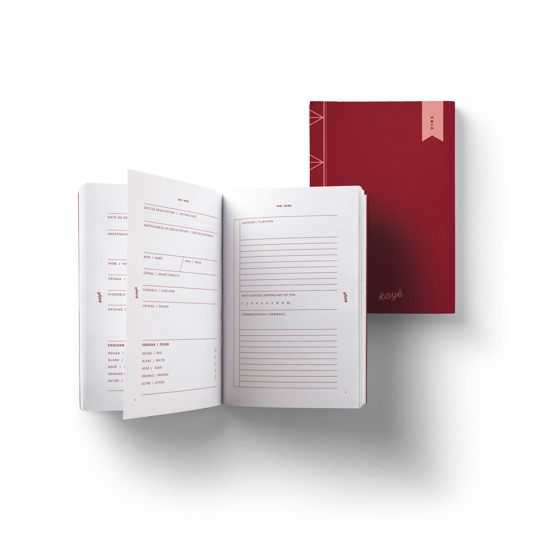 Kayé Notebooks - Wholesale Notebook - Wines Notebook1