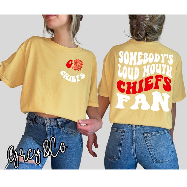 Grey&Co - Wholesale T-Shirt (Graphic) - Women's - Chiefs Fan Tee