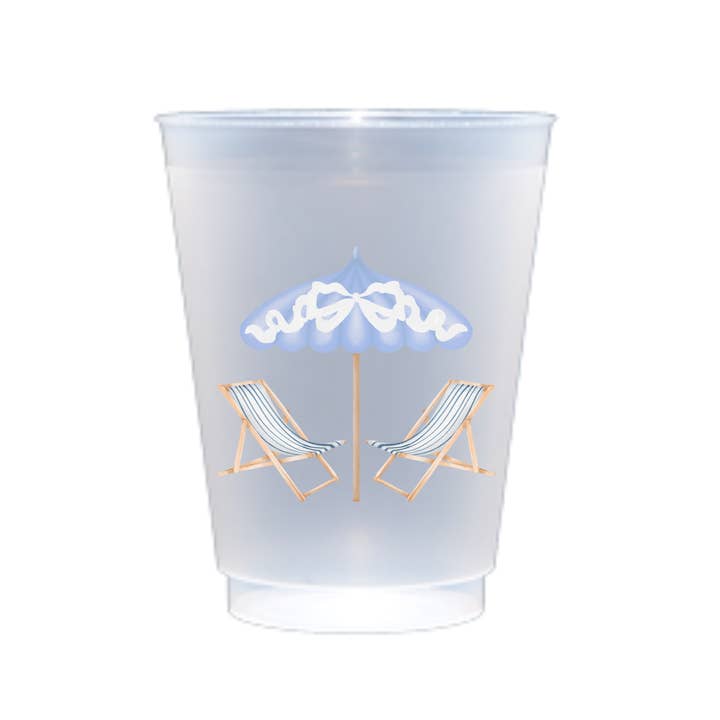 Summer Coastal Shatterproof Cup | Set of 8, 16 ounces for wholesale by Busy Bee Gift