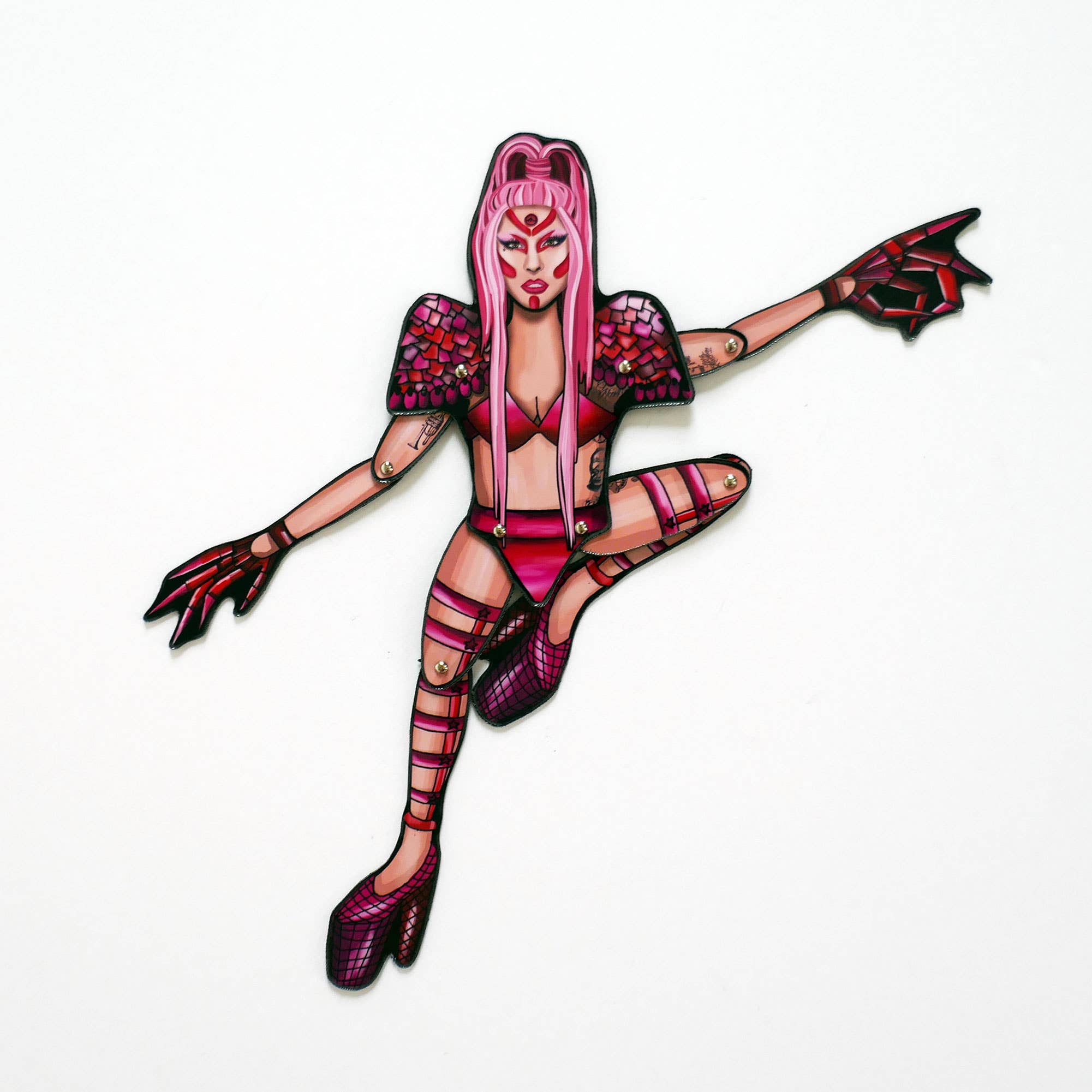 THE PAPER IDOLL – wholesale Magnet – Music Legends - a mix of five posable fridge magnets6