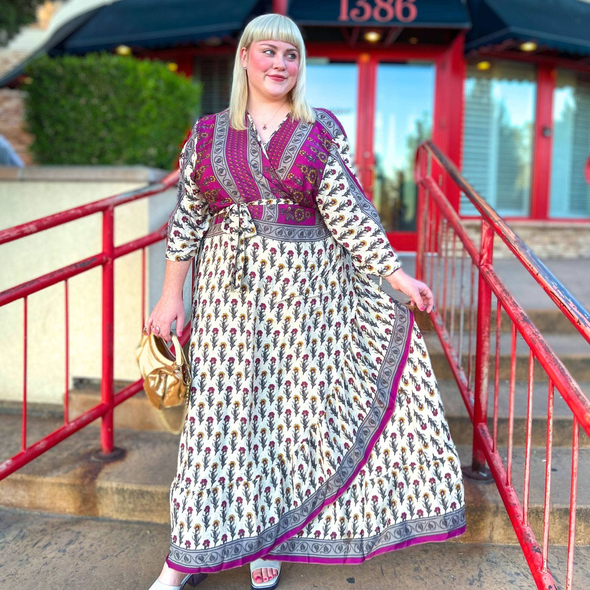 Darn Good Yarn - Wholesale Dress - Women's - Zaria Wrap Dress3