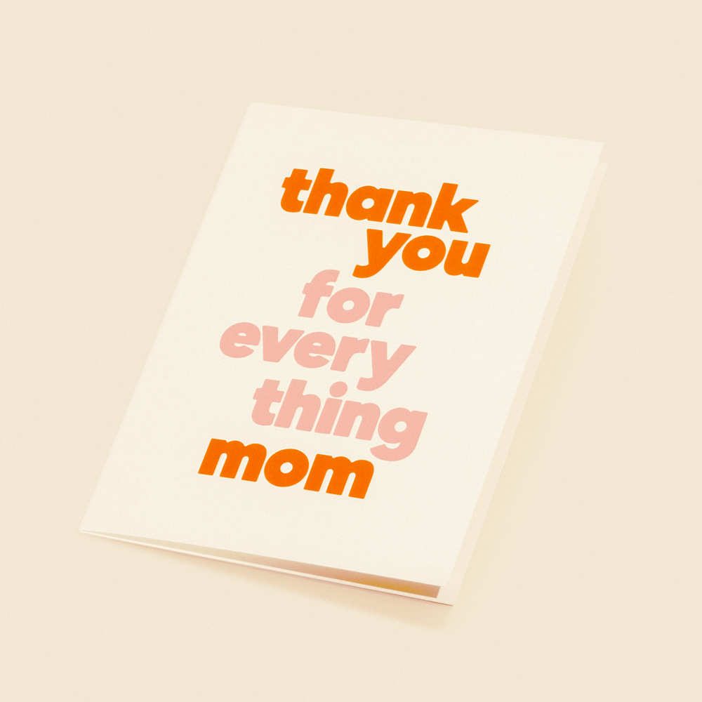 paper&stuff - Venta al por mayor Tarjetas del Día de la Madre - Tarjeta del Día de la Madre – Gracias por Todo Mamá1