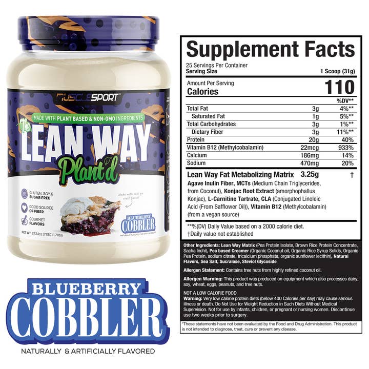 MuscleSport - Wholesale Protein/Superfood Powder - Musclesport's Lean Way Plant'd Protein/Superfood Powder