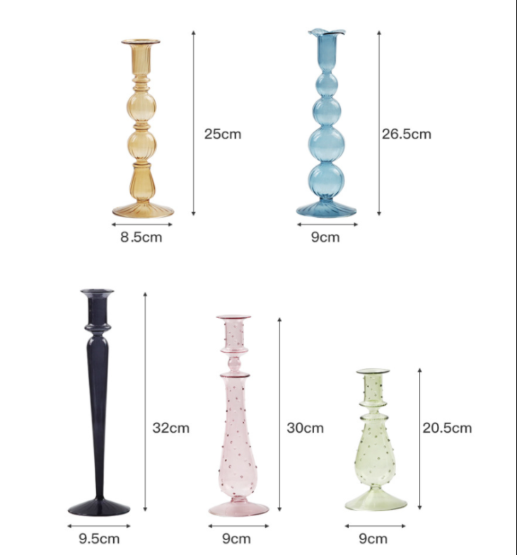 IVORE.GROUP (We cover All Import duty) - Vente Bougeoirs - Bougeoir en verre style artiste0