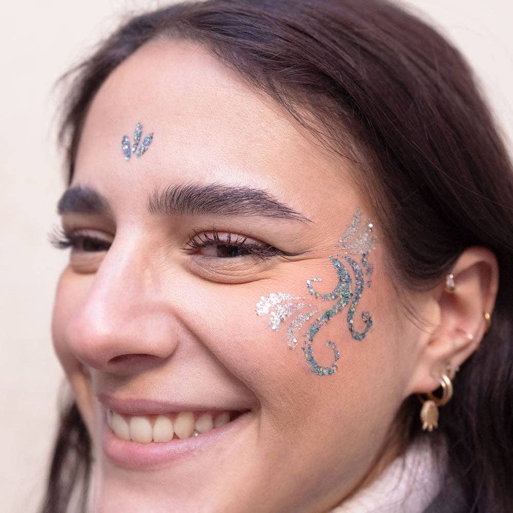 SI SI LA PAILLETTE – Großhandel Körper-Glitzer/-Schimmer – Schablonen-Set4