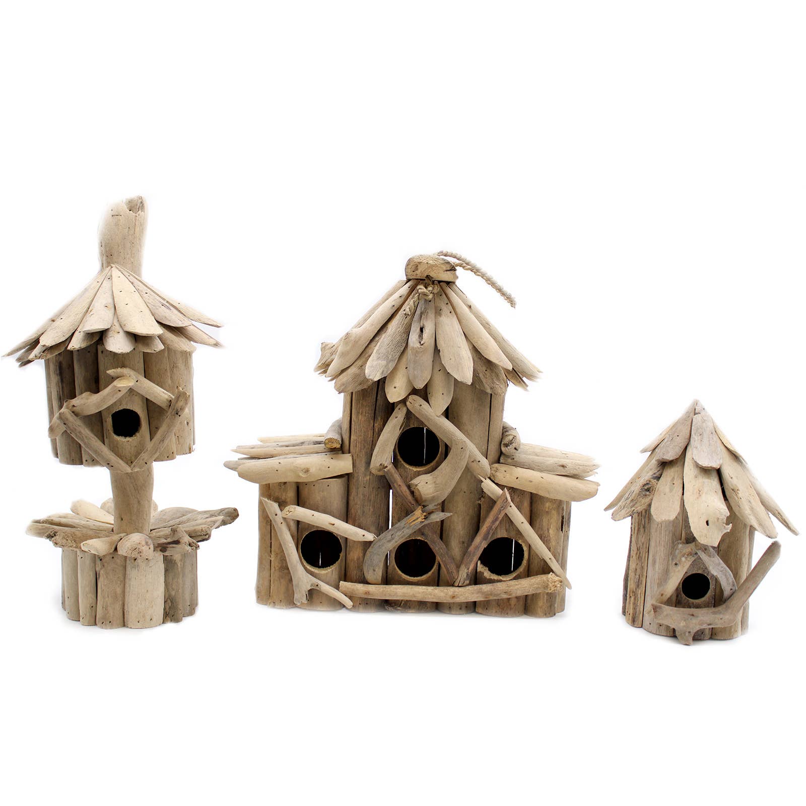 AWGifts Europe – Engroshandel Fuglehus – Driftwood Birdbox - Dobbelt2