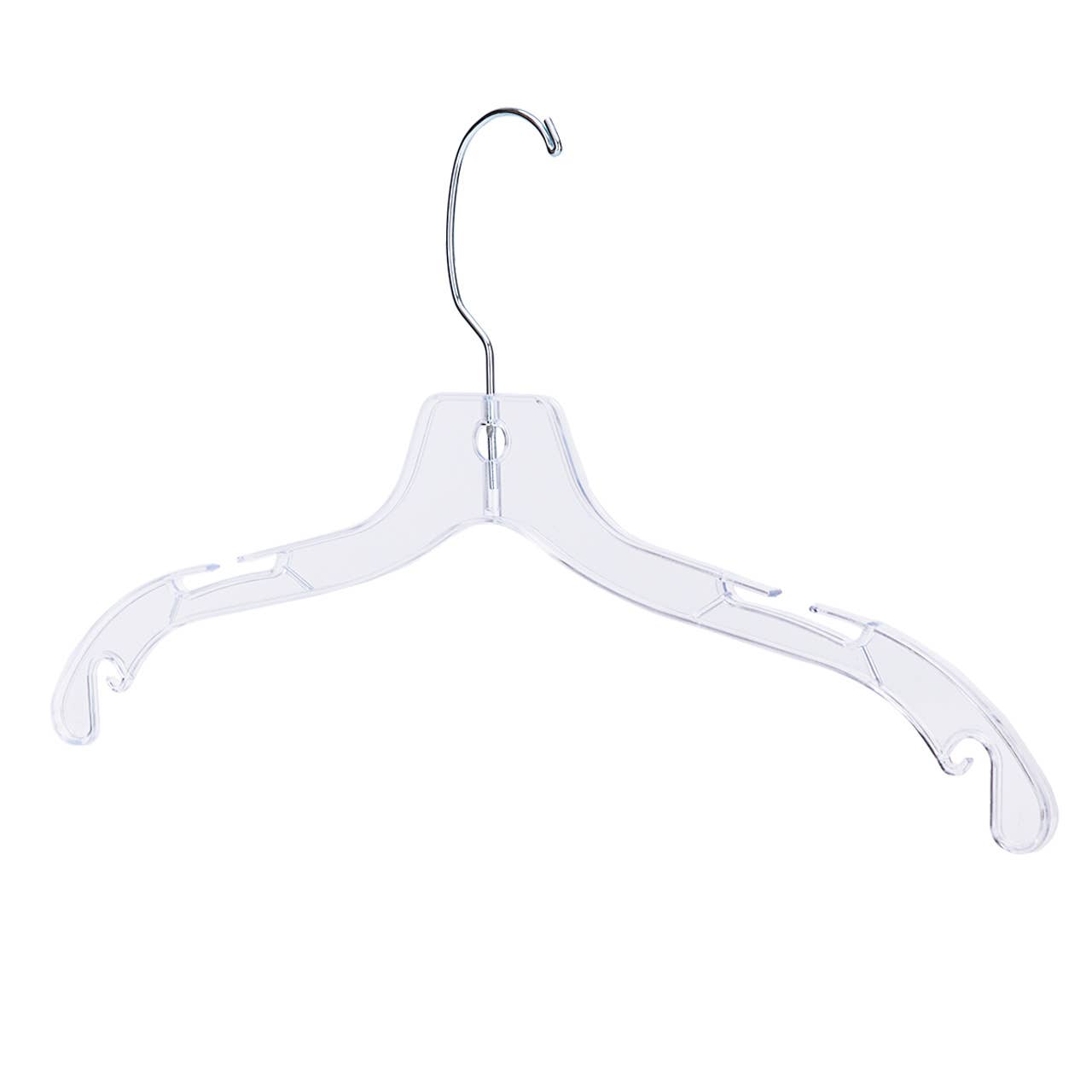 Store Supply Warehouse - Wholesale Clothes Hangers - 17" Heavy Weight Clear Plastic Dress Hangers - Case of 1006