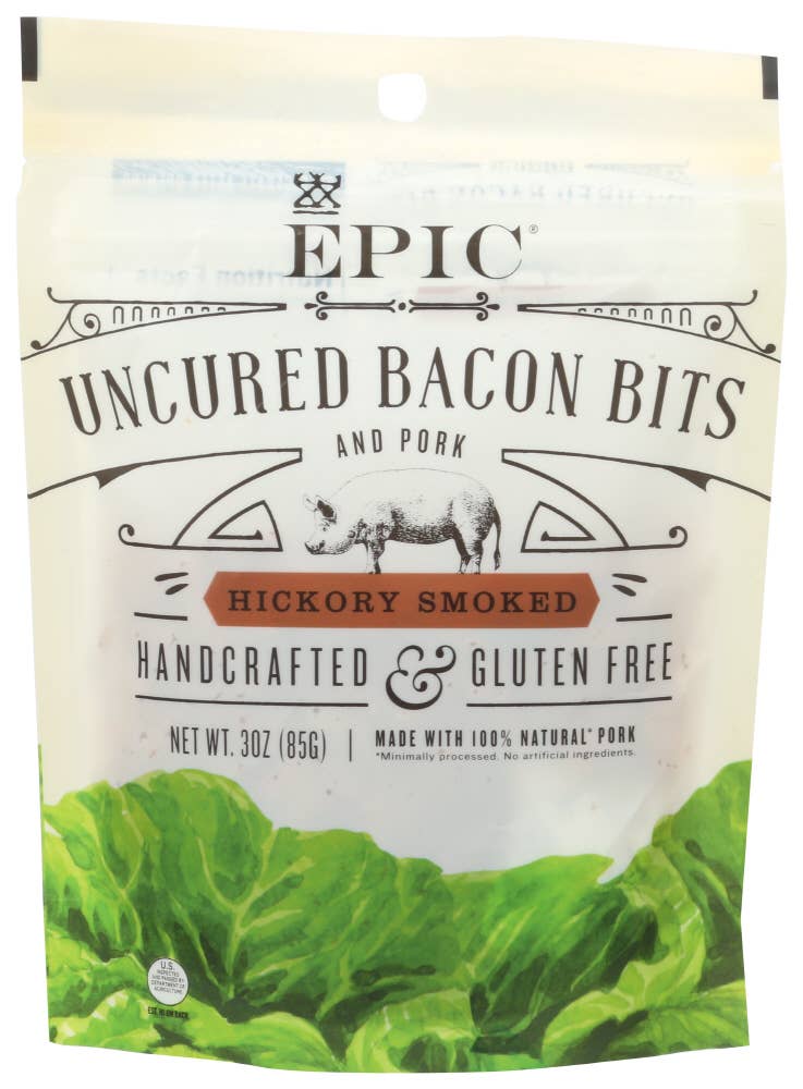 KeHE Distributors, LLC - Wholesale Pork - EPIC Bits Hickory Bacon Uncured 3 oz