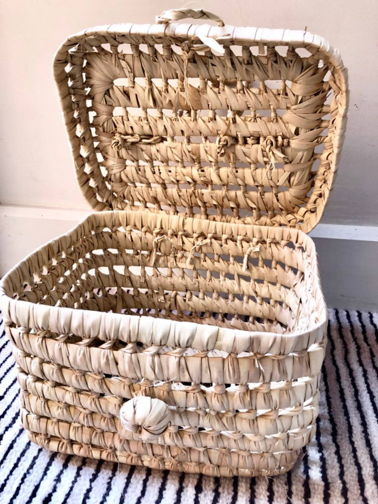 HandHappiness - Venta al por mayor Maleta - Niños - Maletas naturales de hoja de palma en 3 tamaños, incluye maleta para bebé7