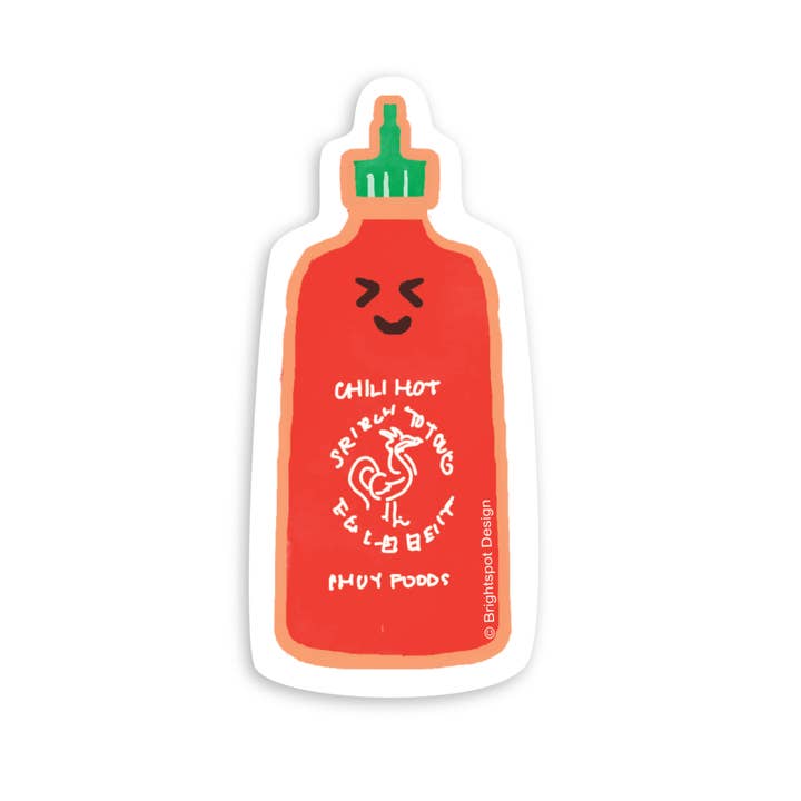 Brightspot Design - Wholesale Sticker - Sriracha Chili Sauce Sticker