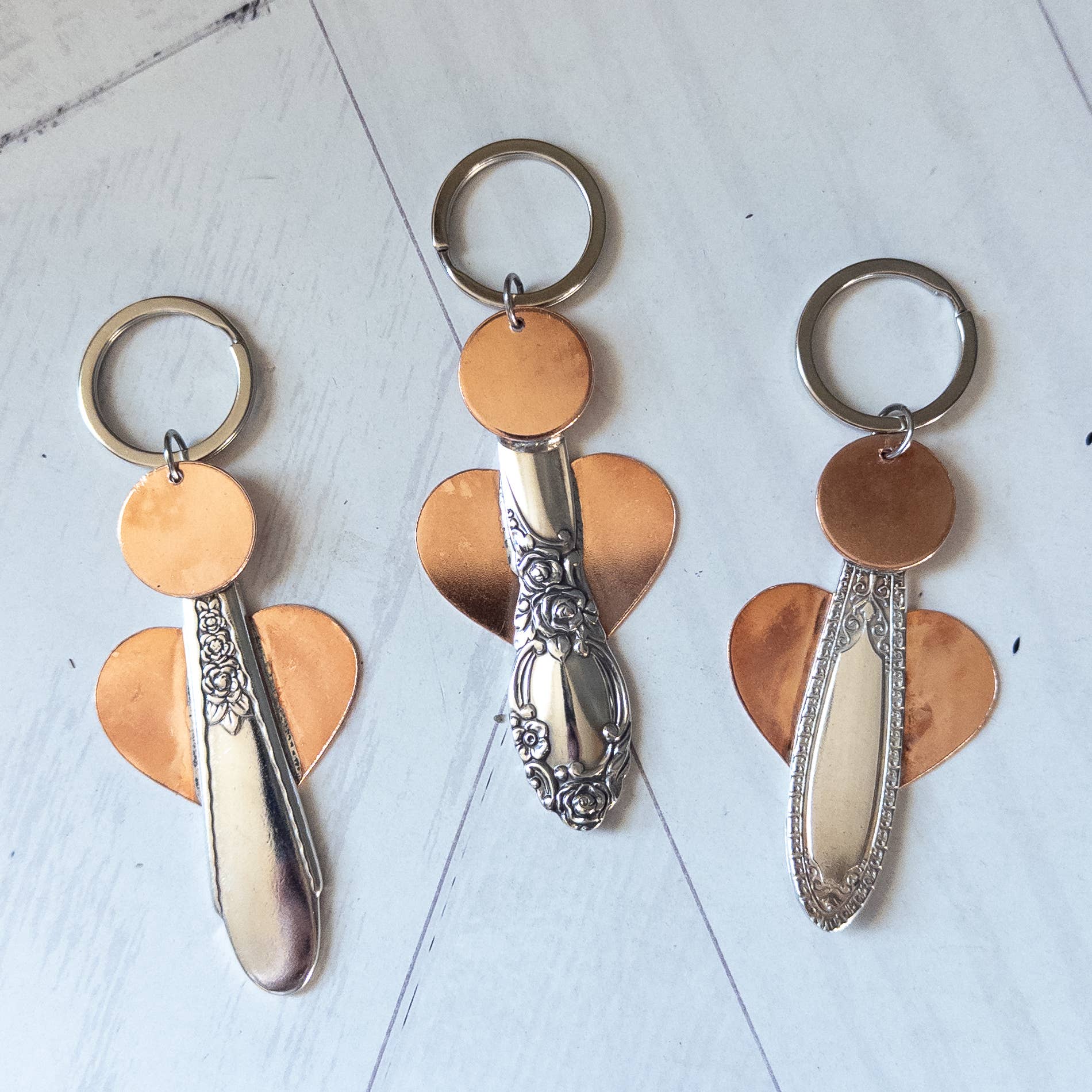 Girl Ran Away With the Spoon – wholesale Keychain – Women's – Spoon Handle Angel Keychain0