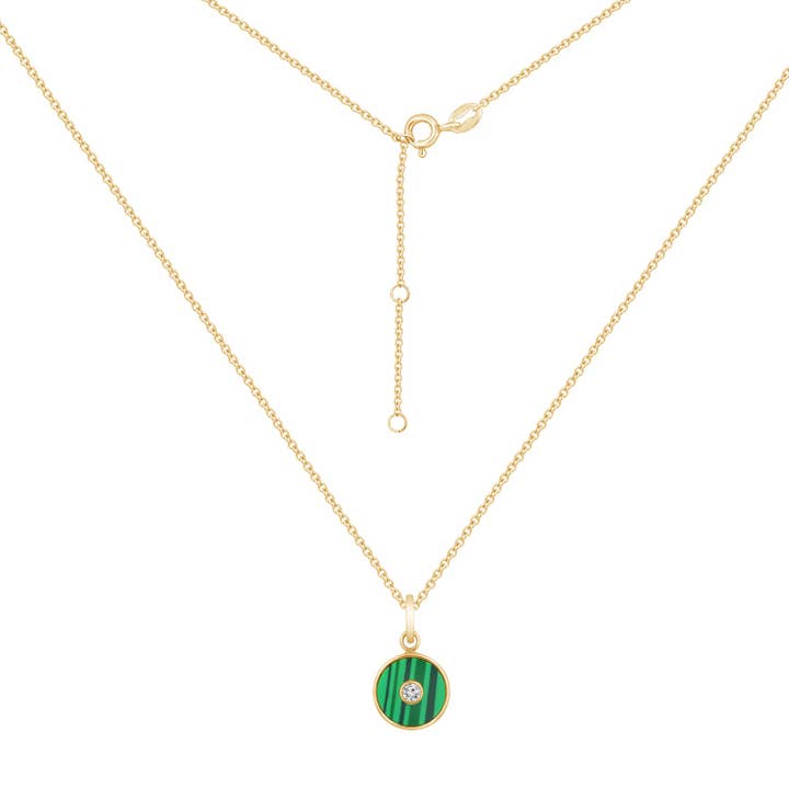 Collar con colgante circular - Diferentes tipos de piedras preciosas para venta al por mayor de GEMOUR