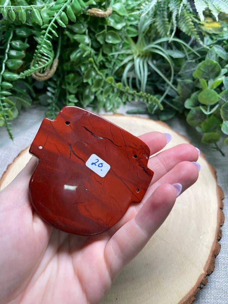 Copper Ashes - Wholesale Spiritual Stone/Crystal - Red Jasper Mask3