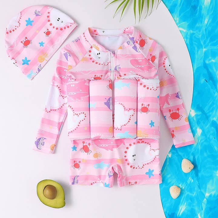 Naomi's Happy Place Shop - Wholesale Beach/Pool Toy - Kids & Baby - kids floating swimsuit kids custom Buoyancy Aid Vest Safety Boys Girls Drifting Surfing Vest Floating for Kids Swim Ring1