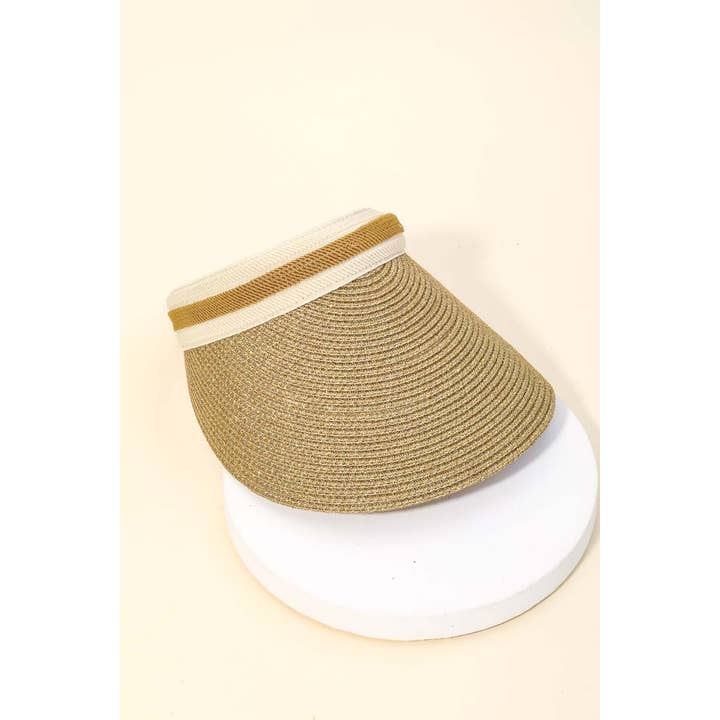 Fashion Straw Visor Hat for wholesale by Anarchy Street